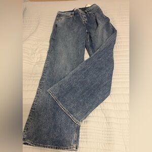 NWT Roseland Los Angeles  Melrose relaxed fit wide leg Blue Denim Jeans size 27